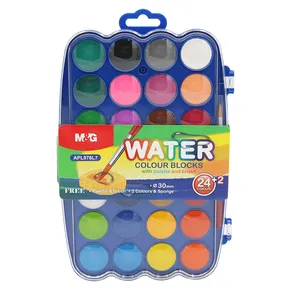 Aquarellfarben 26 Farben (30 mm) + Palette und Pinsel